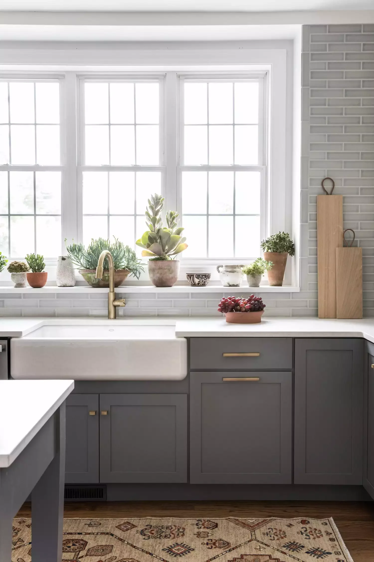 42 Gray Kitchen Ideas That Prove This Neutral Never Goes Out of Style Gray Subway Tile