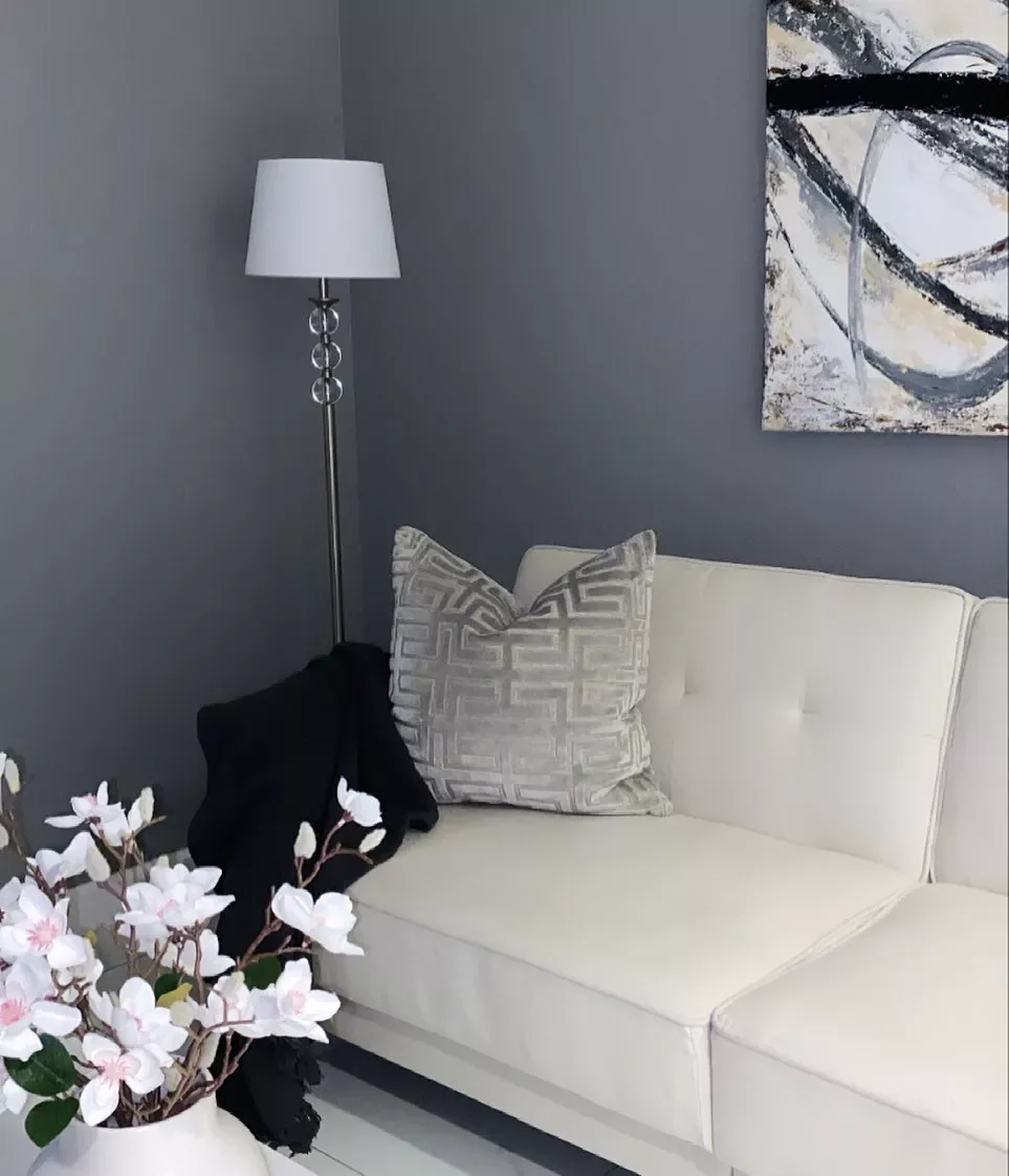 43 Stunning Gray Living Room Ideas That Create the Perfect Serene Haven 9 Gray Velvet Throw Pillows
