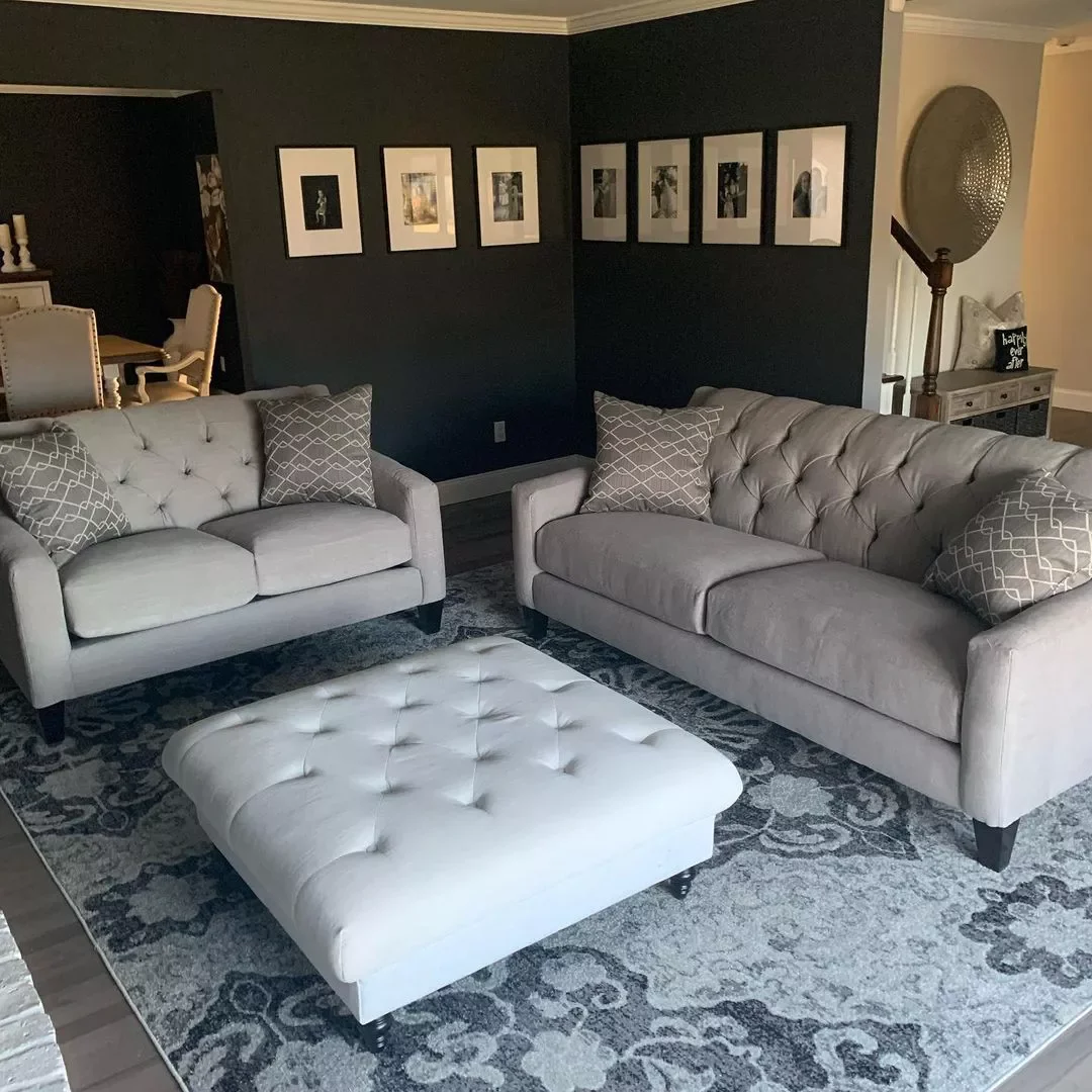 43 Stunning Gray Living Room Ideas That Create the Perfect Serene Haven 11 Gray and Black