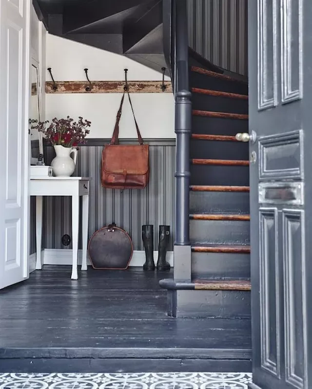 21 Creative Painted Stair Ideas That Will Transform Your Home 14 Gray and Distressed Stairs