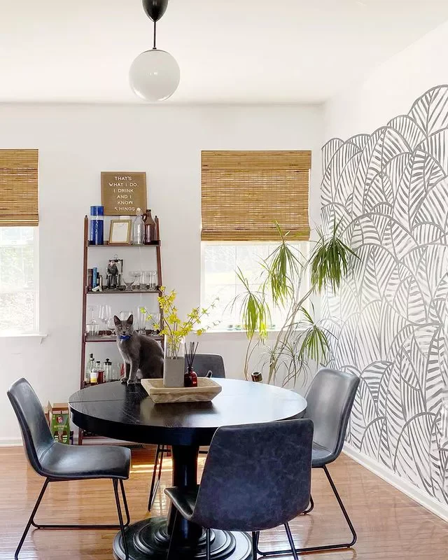 29 Creative Wall Mural Ideas That Will Transform Your Home 19 Gray and White Wallpaper Mural
