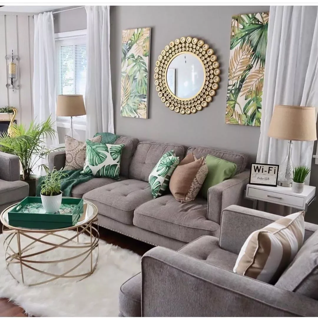 43 Stunning Gray Living Room Ideas That Create the Perfect Serene Haven 12 Grays and Botanicals
