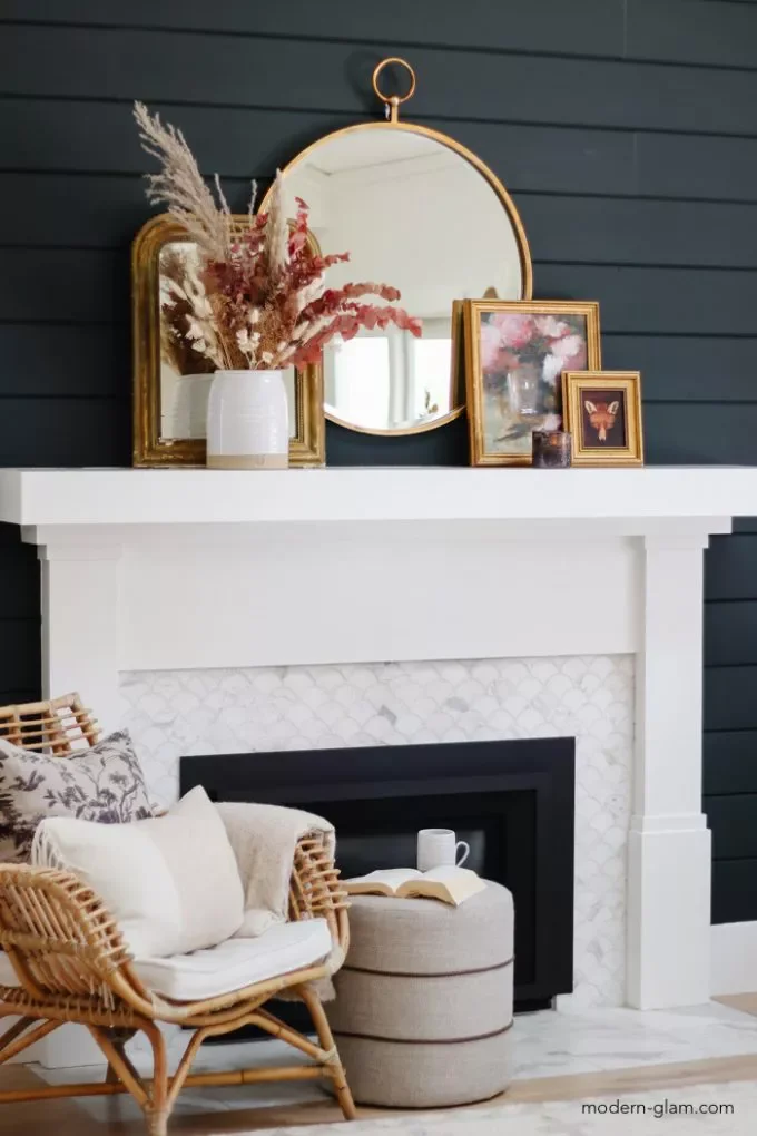 39 Bold Black Living Room Ideas That Will Transform Your Space Into Something Extraordinary 34 Green-Black Fireplace Wall