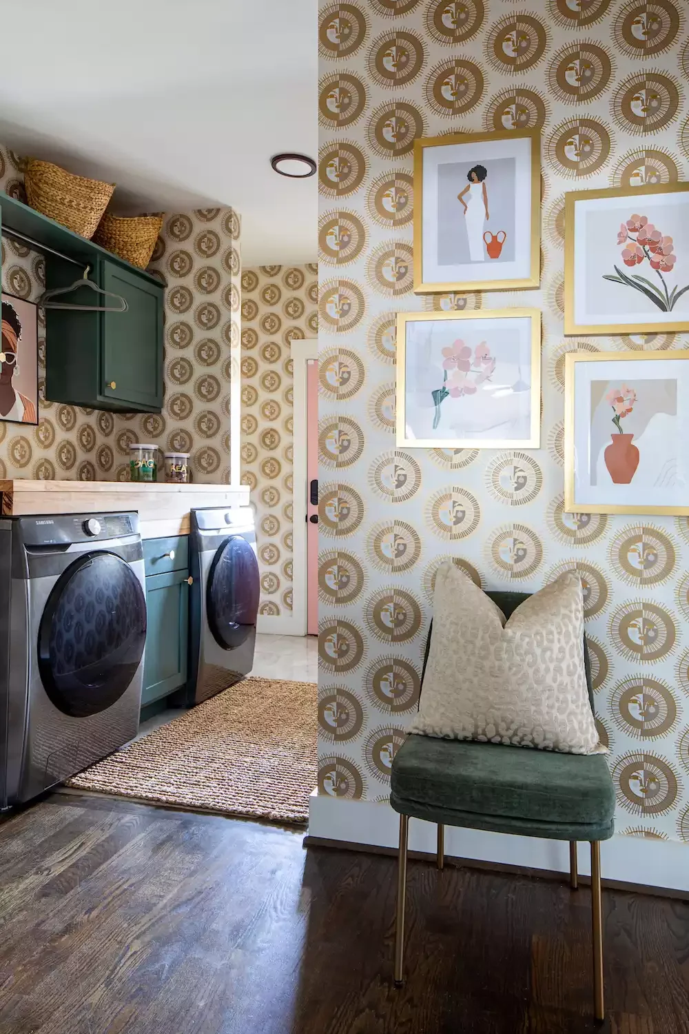 26 Stunning Laundry Room Cabinet Ideas That'll Transform Your Space Green Laundry Cabinets