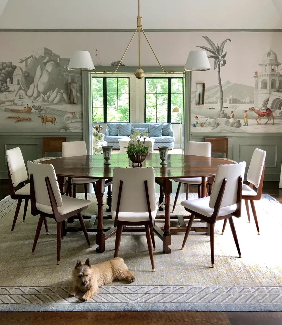 32 Stunning Green Accent Wall Ideas That'll Transform Your Space 16 Green Mural Accent Wall