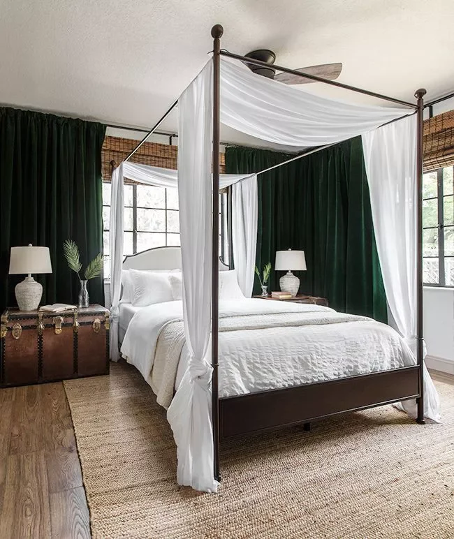 35 Stunning Green Bedroom Ideas That Will Transform Your Space 8 Green Oasis