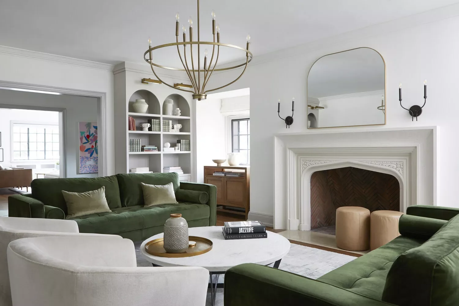 38 Stunning Sofa Ideas That'll Transform Your Living Room Style 21 Green Velvet Duo