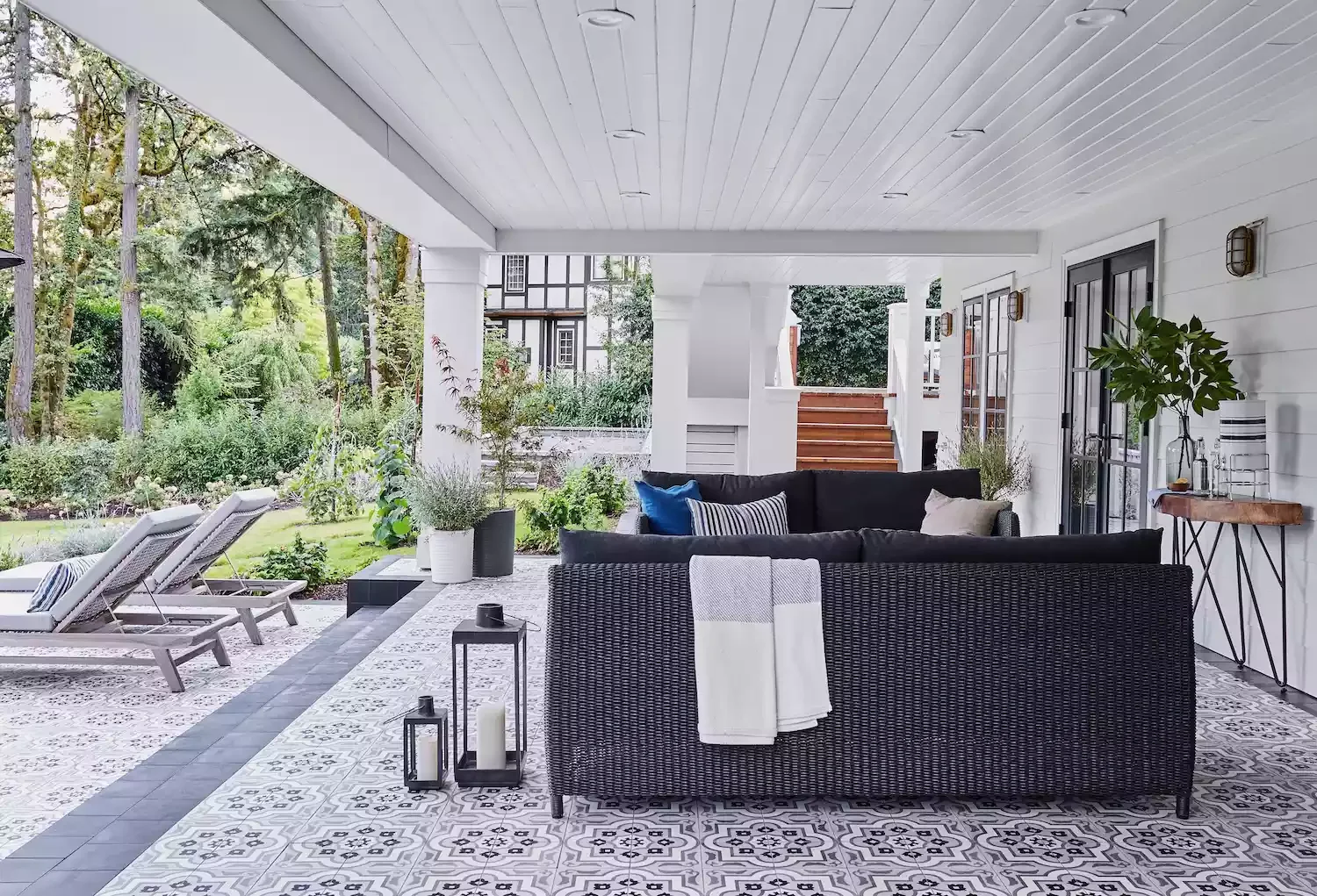 33 Stunning Covered Porch Ideas That Transform Your Outdoor Space 14 Ground Level Covered Porch