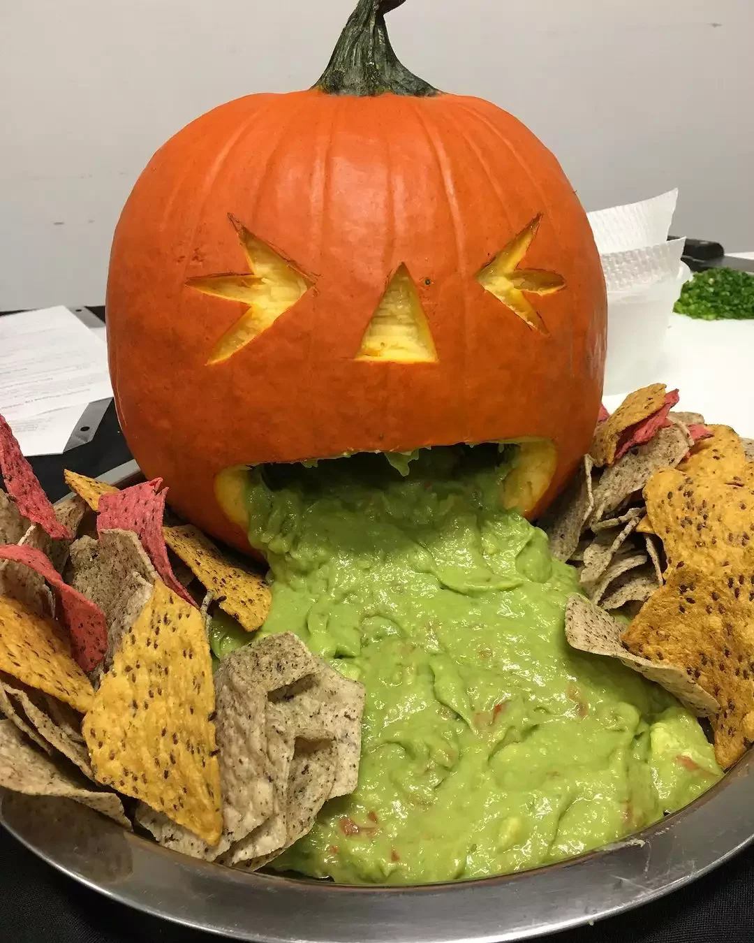 77 Creative Pumpkin Carving Ideas That'll Transform Your Fall Decorating Game 17 Guacamole-Filled Pumpkin