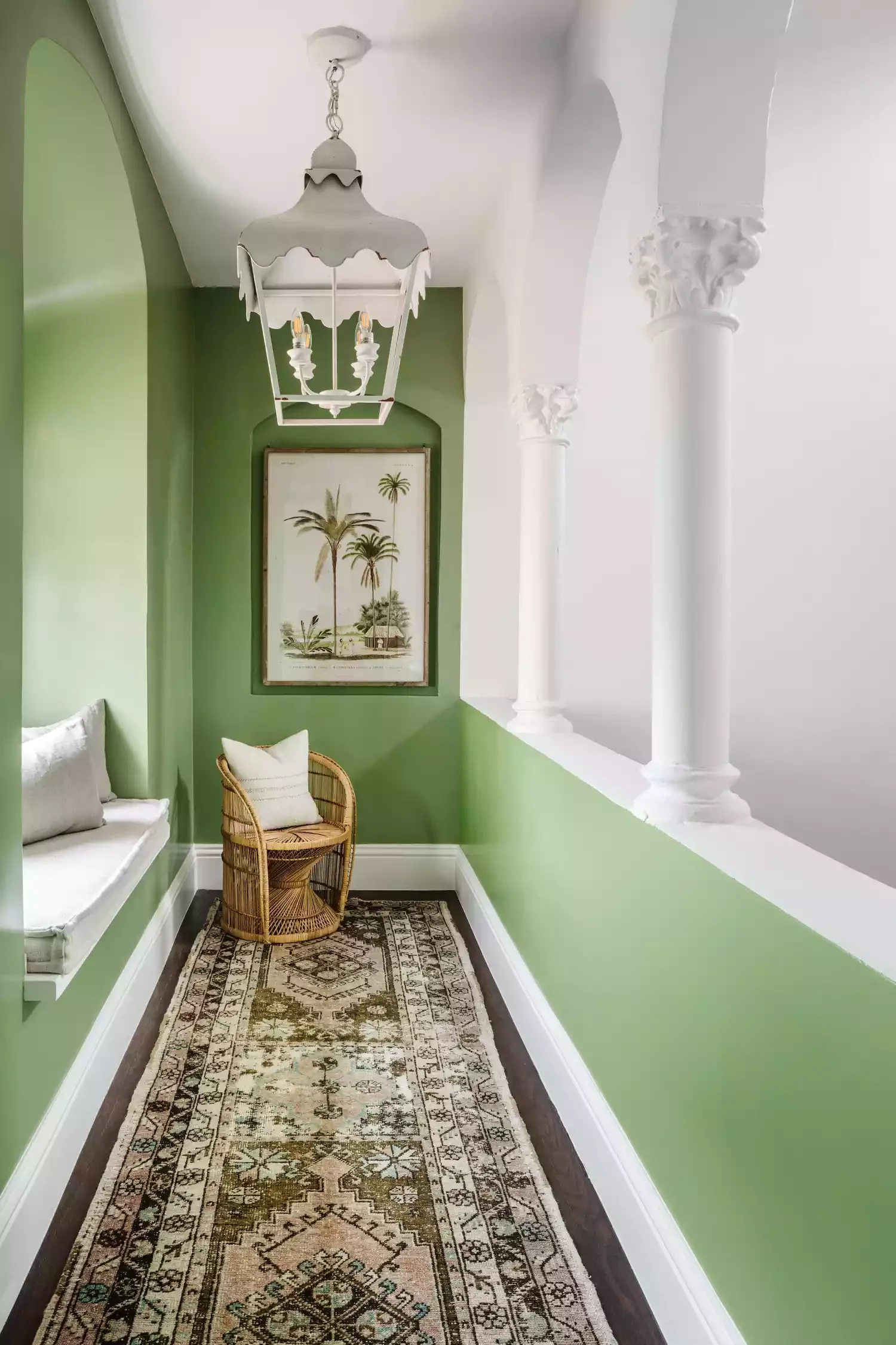 32 Stunning Green Accent Wall Ideas That'll Transform Your Space 9 Hallway Green Accent Wall