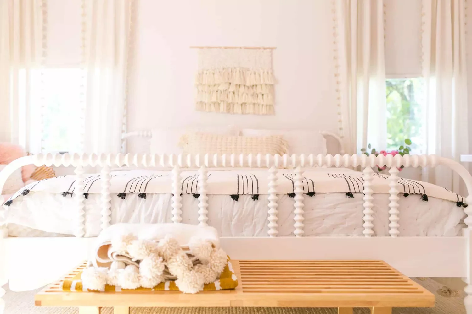 48 Bohemian Bedroom Ideas That Feel Effortlessly Chic and Personal 31 Hang Boho Curtains