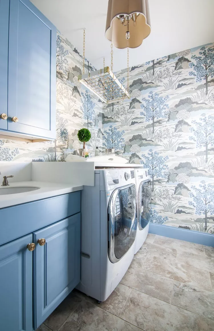 57 Creative Laundry Room Ideas That'll Make You Actually Enjoy Doing Chores Hang Bold Wallpaper