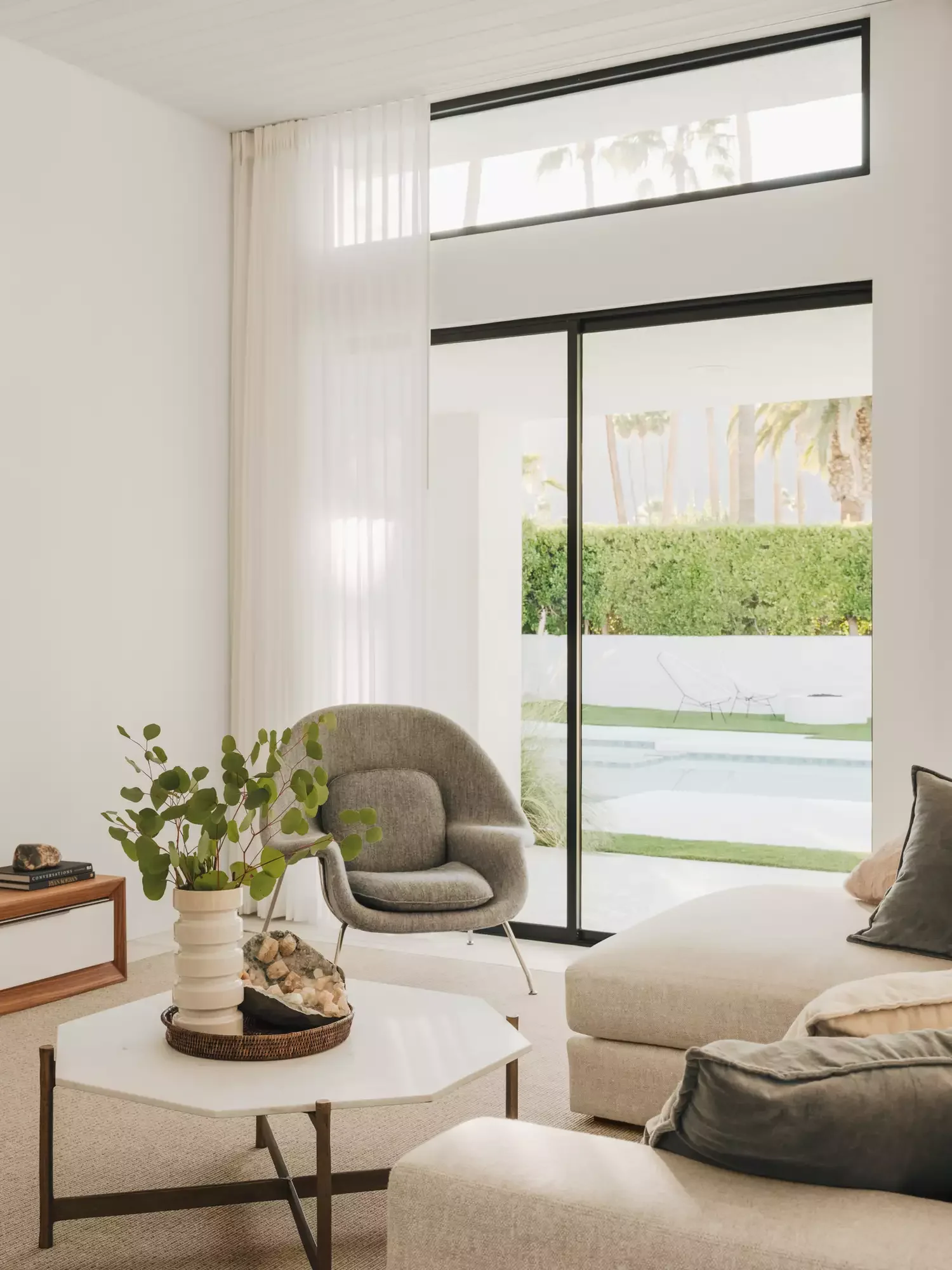 23 Stunning Window Treatment Ideas for Your Sliding Glass Doors 10 Hang Ceiling-Skimming Curtains