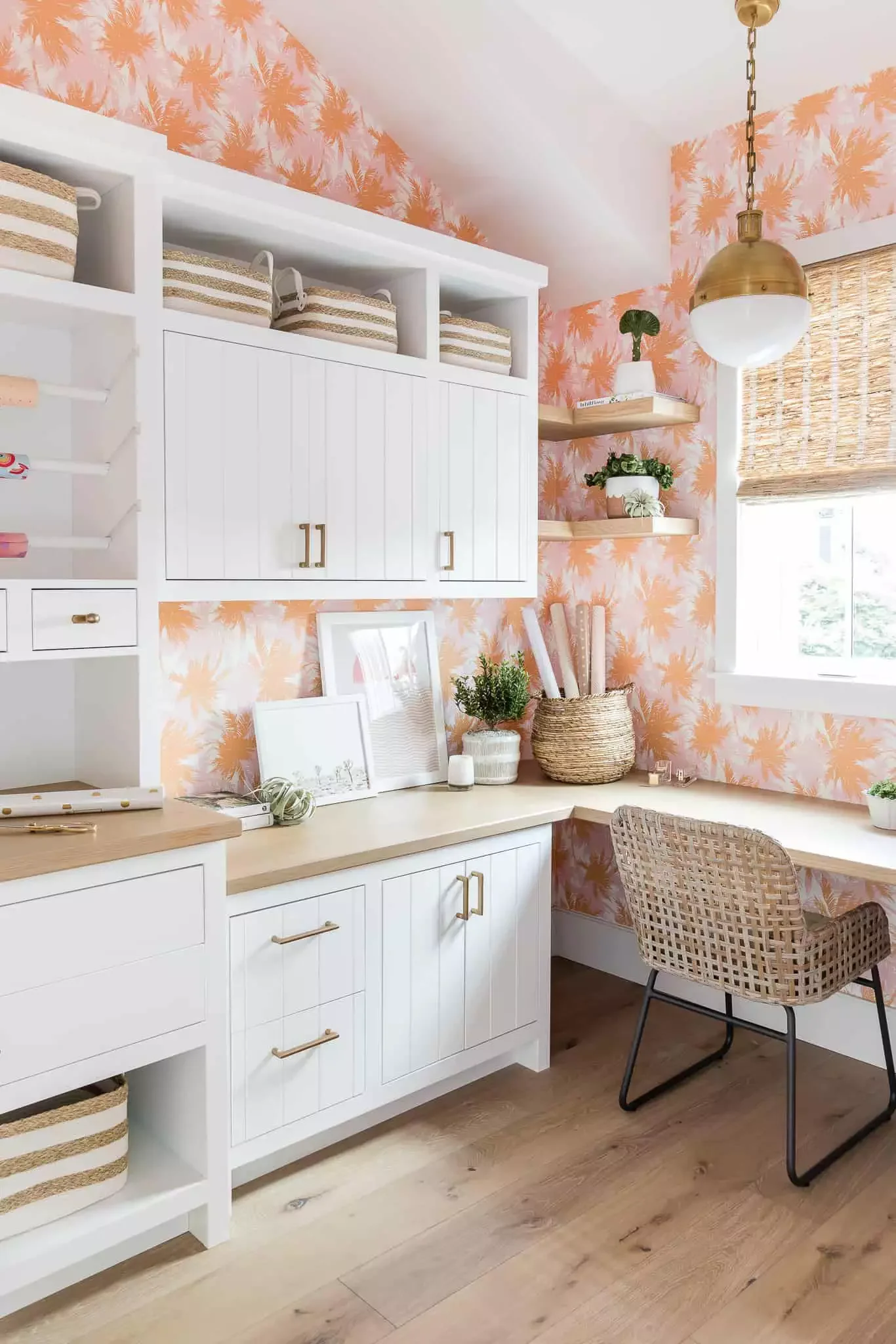 22 Creative Craft Room Ideas That Will Transform Your Space Hang Colorful Wallpaper