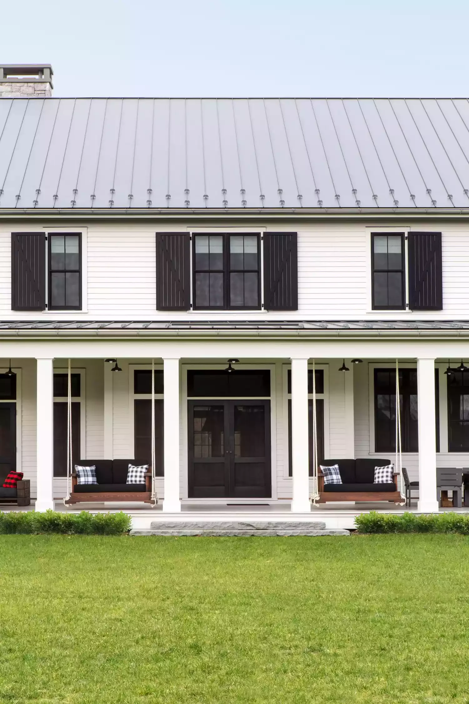 62 Warm and Inviting Front Porch Design Ideas That Welcome Everyone Home 14 Hang Double Porch Swings