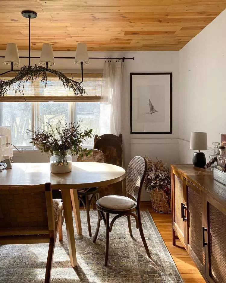 40 Effortless Modern Fall Decorating Ideas That Feel Just Right 26 Hang Fall Decor from Your Light Fixtures