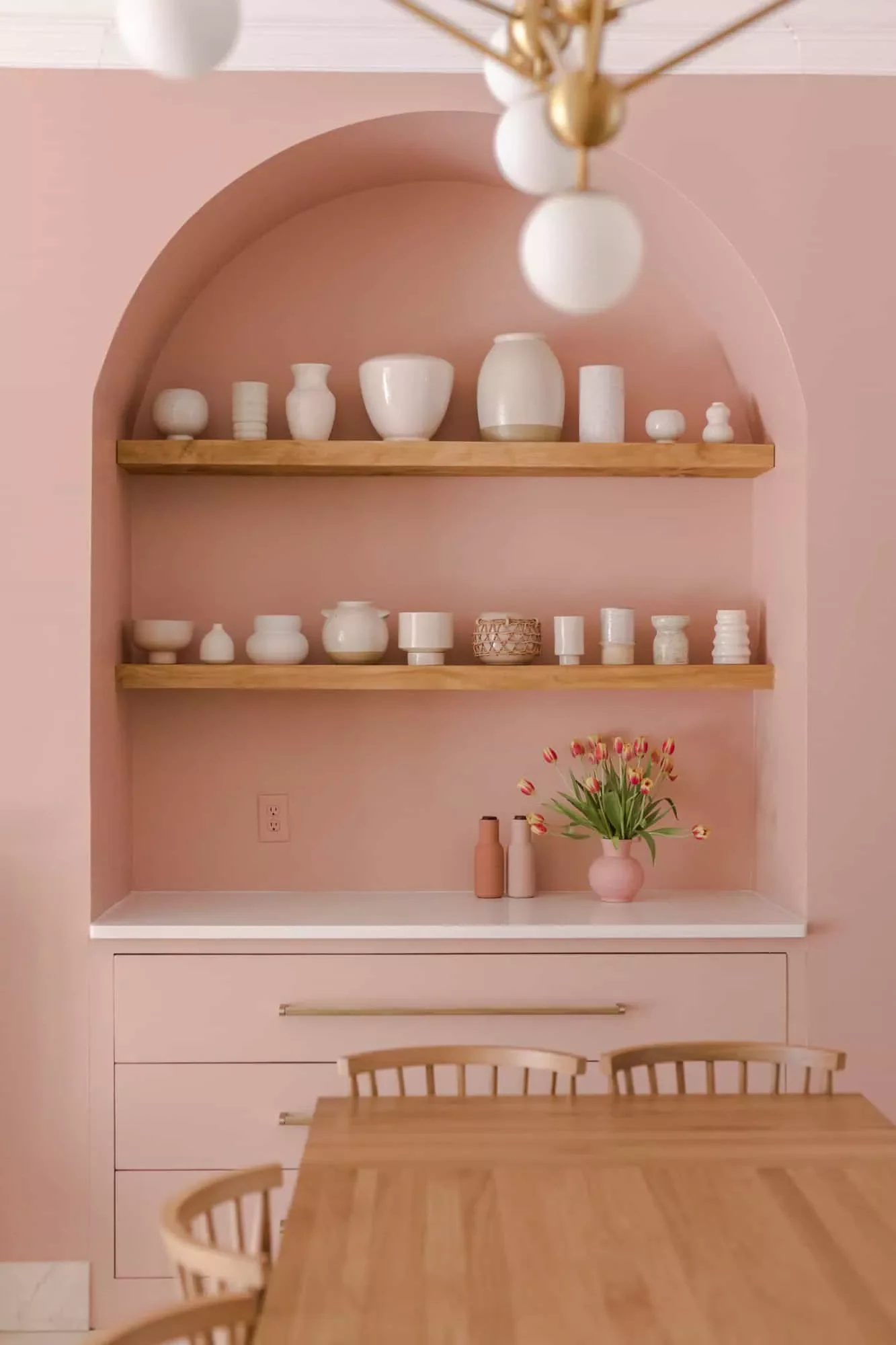 98 Stunning Dining Room Ideas to Transform Your Entertainment Space Hang Floating Shelves