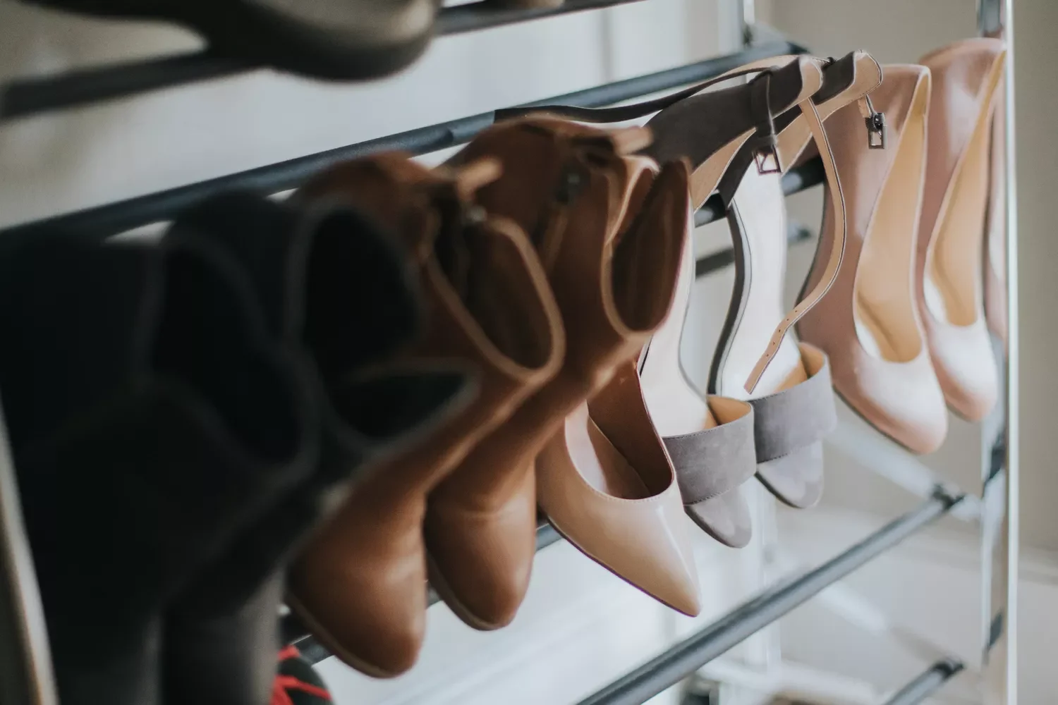 36 Smart Shoe Storage Solutions That Transform Cluttered Spaces Hang Heels on a Rack