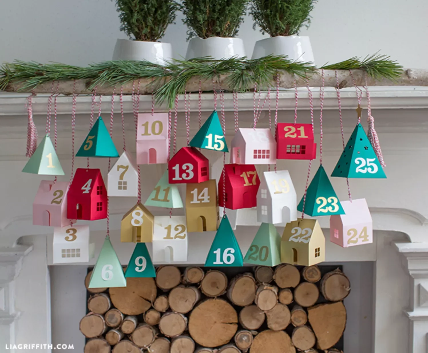 50 Stunning DIY Advent Calendar Ideas That Look Designer-Made 34 Hang It From the Mantel