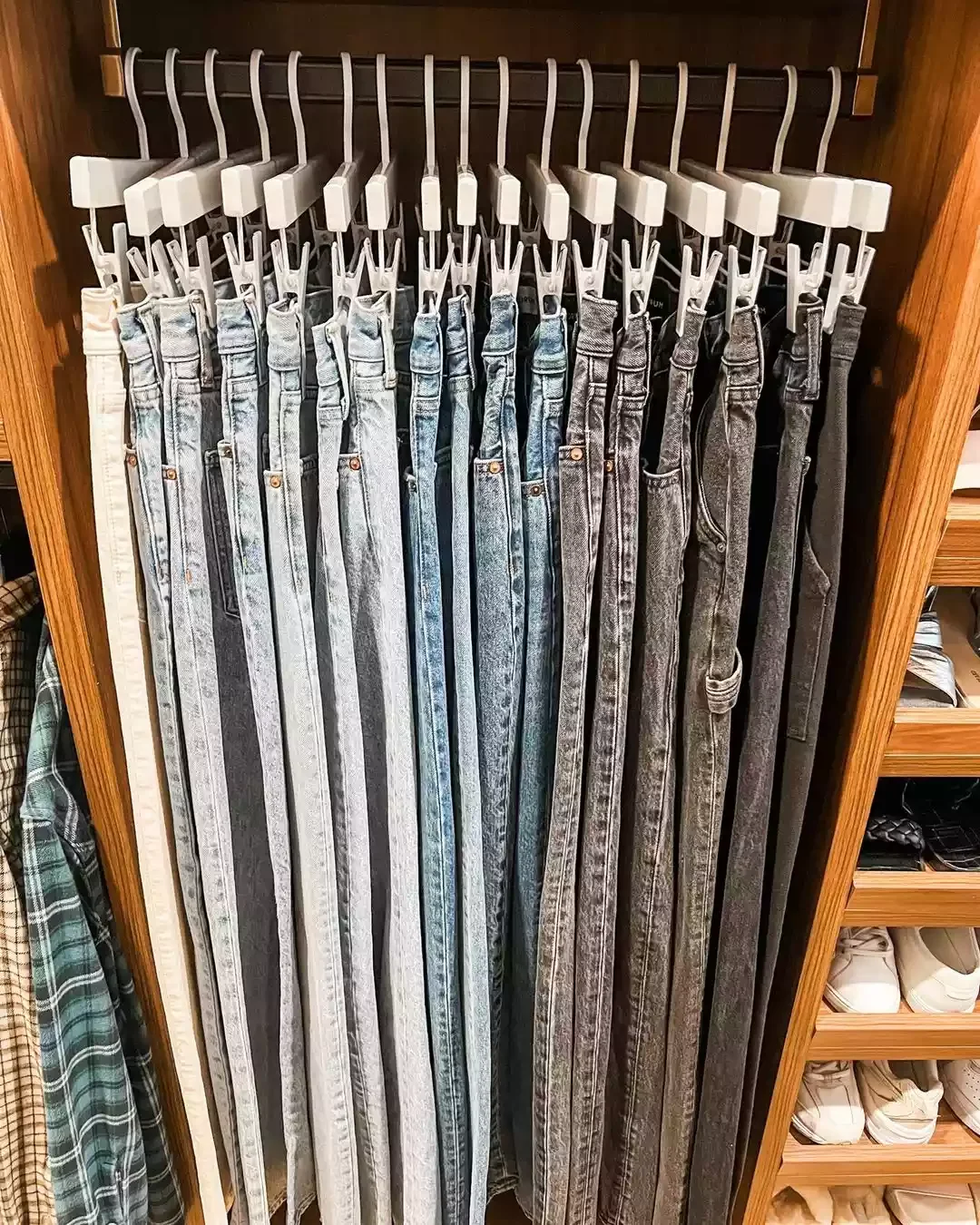 49 Brilliant Storage Solutions to Transform Every Room in Your Home Hang Jeans for Clever Clothes Storage
