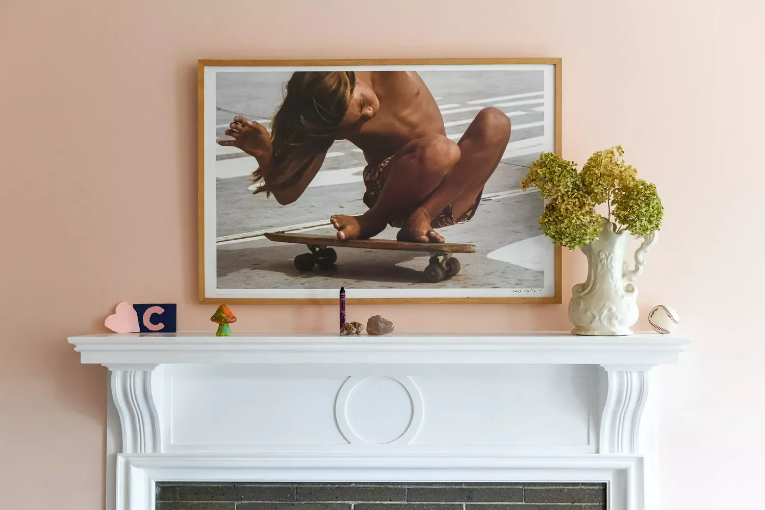 57 Stunning Fireplace Decorating Ideas to Transform Your Living Space 9 Hang Large-Scale Art