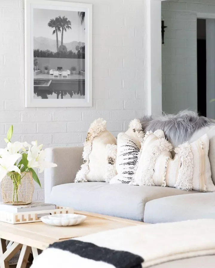 77 Stunning Living Room Design Ideas to Transform Your Space 29 Hang Large-Scale Photography