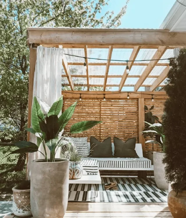 21 Creative Ways to Add Privacy to Your Deck Retreat 14 Hang Outdoor Drapery