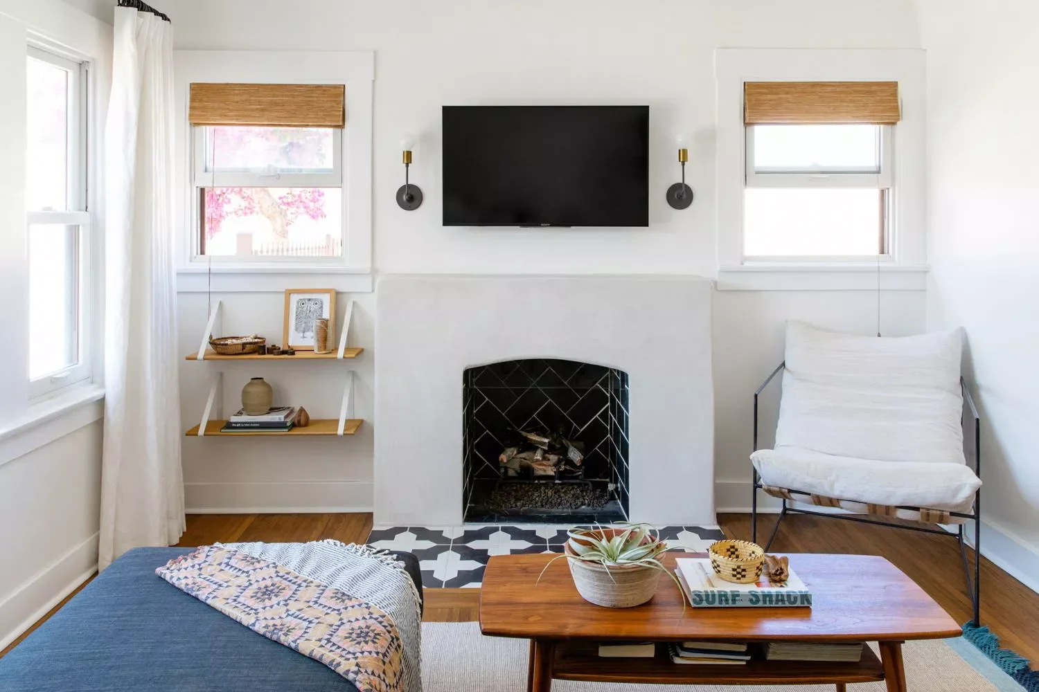 21 Brilliant Ways to Style Your Small Living Room TV Without Compromising Style 18 Hang Sconces on Either Side