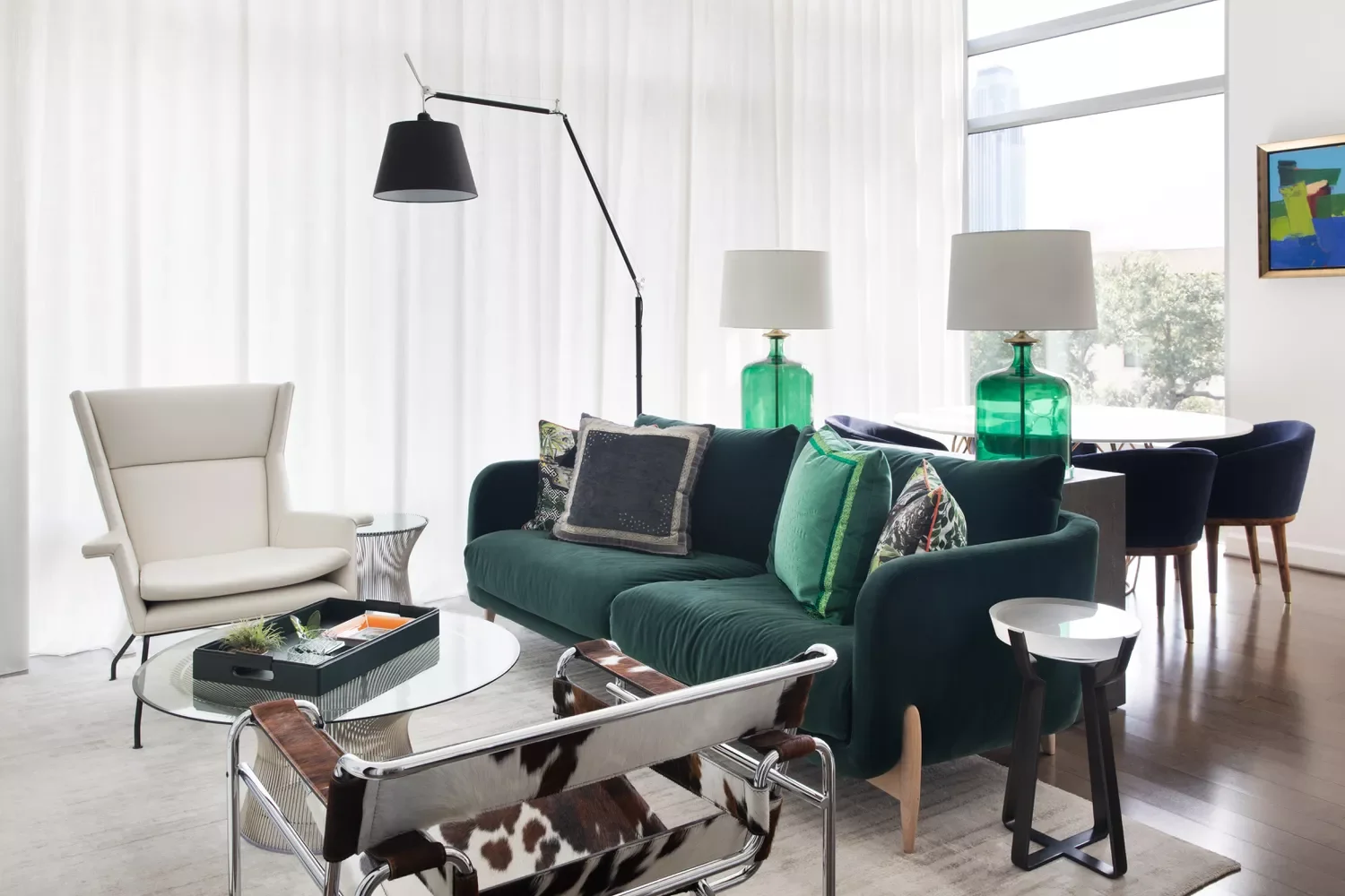 40 Smart Small Apartment Living Room Ideas That Maximize Your Space and Style 20 Hang Sheer Curtains