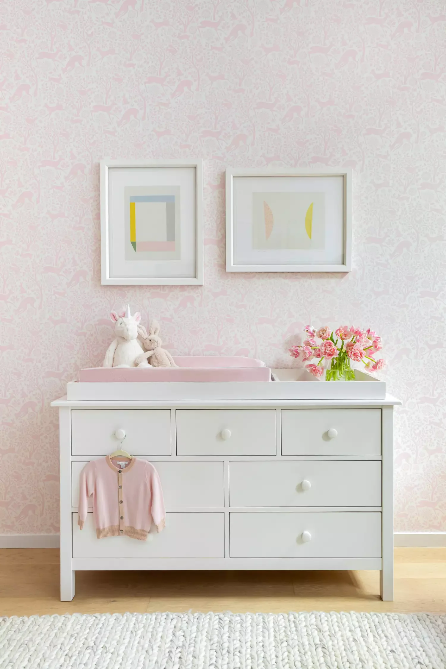 57 Stunning Baby Girl Nursery Ideas That'll Make Your Heart Melt Hang Some Abstract Art