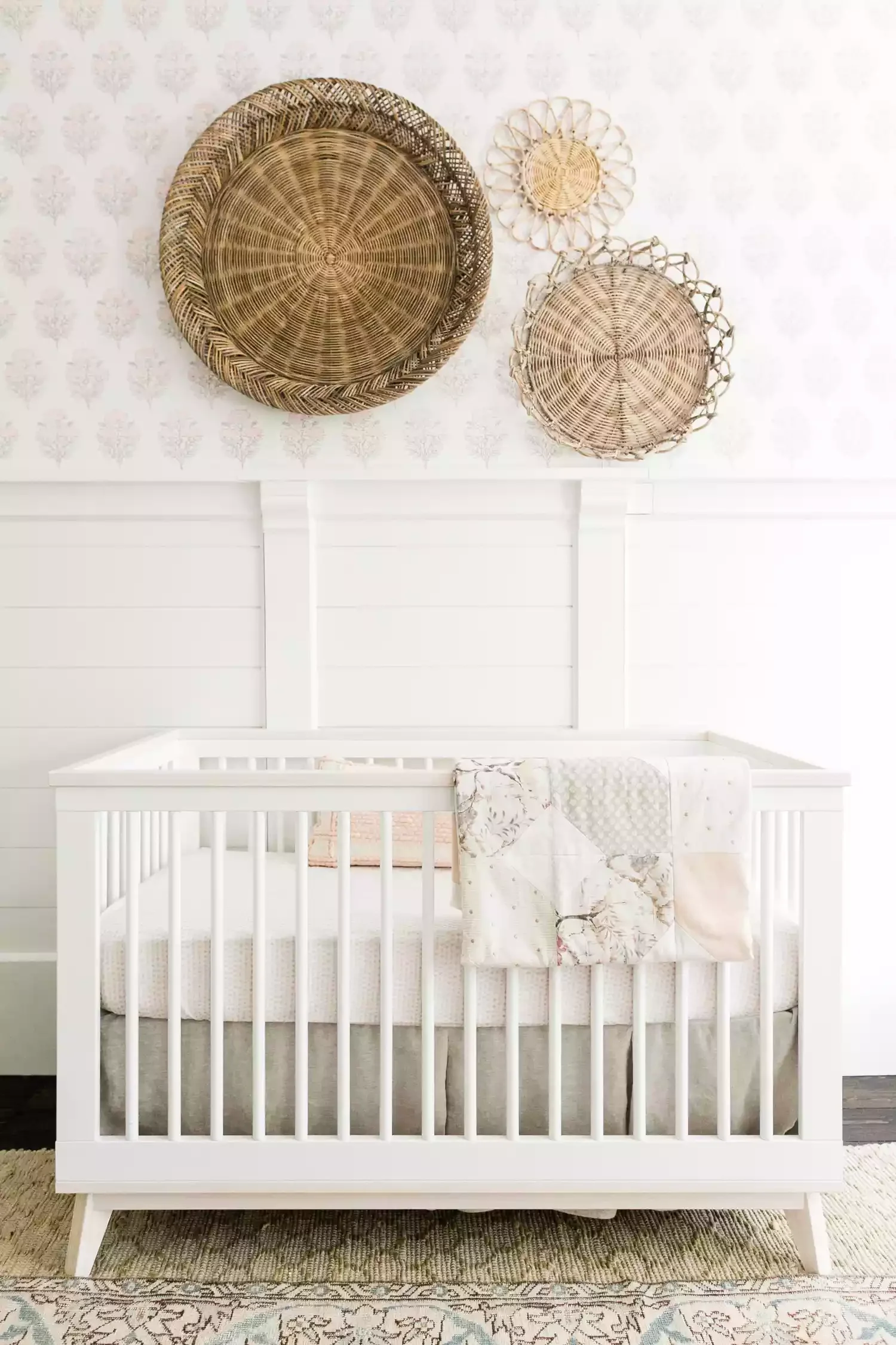 57 Stunning Baby Girl Nursery Ideas That'll Make Your Heart Melt Hang Some Baskets