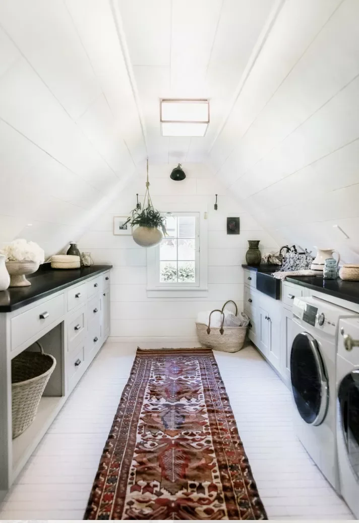 26 Creative Basement Laundry Room Ideas to Transform Your Space Hang Some Plants