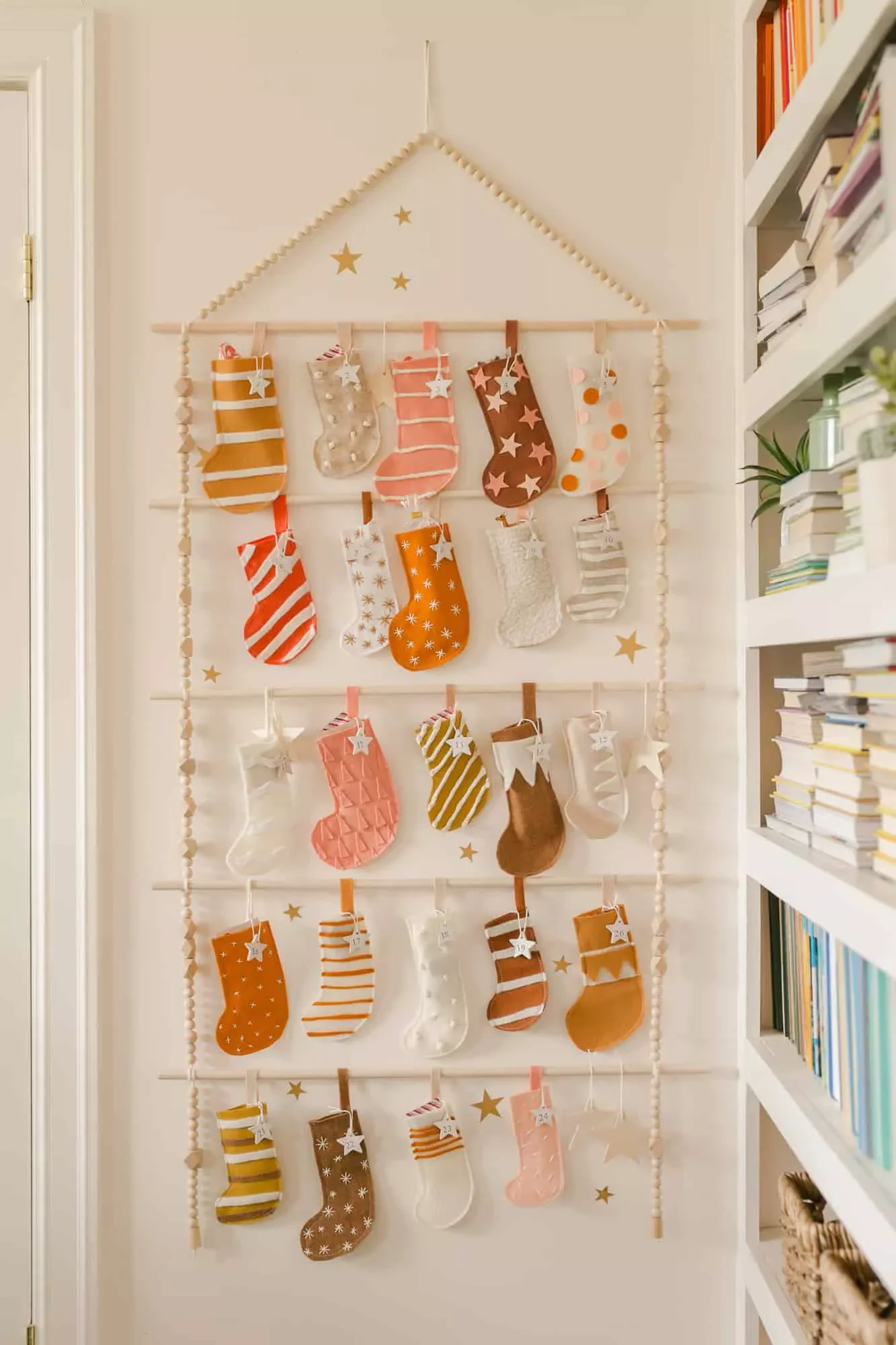 50 Stunning DIY Advent Calendar Ideas That Look Designer-Made 27 Hang Some Stockings