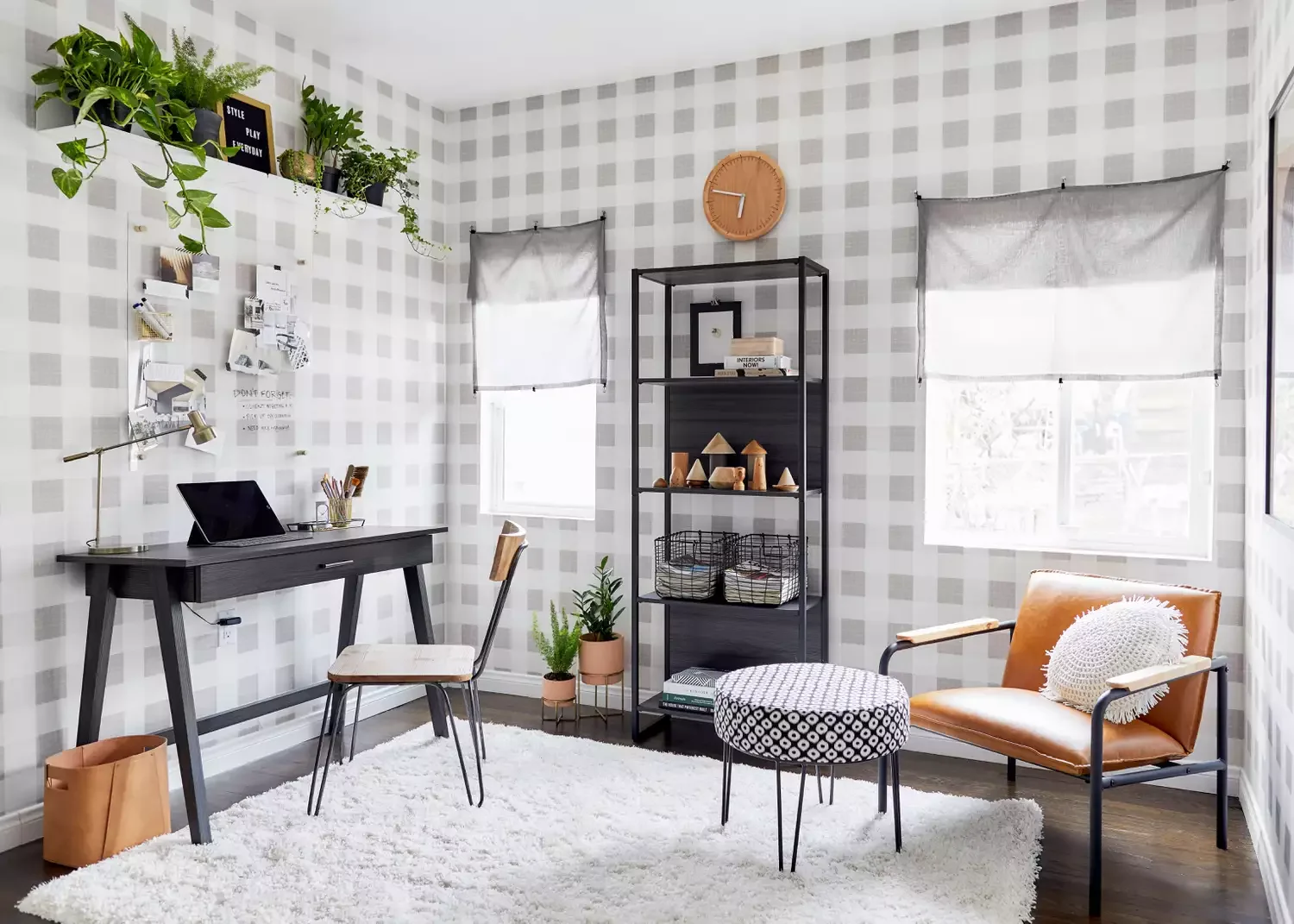 67 Stylish Modern Home Office Ideas That Make Working From Home a Joy Hang Some Wallpaper
