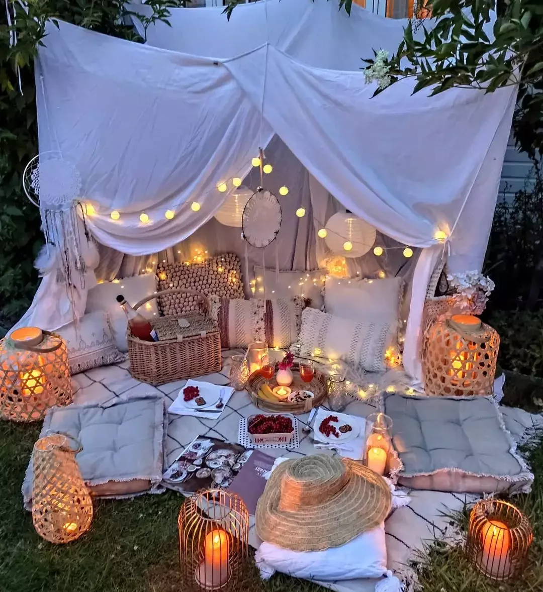 43 Budget-Friendly Backyard Makeover Ideas That Look Expensive 26 Hang String Lights