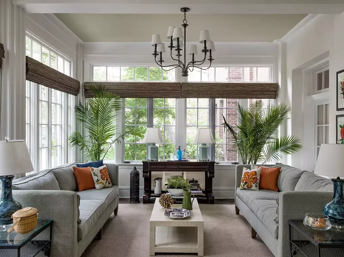 50 Stunning Sunroom Ideas That Transform Your Home Into a Light-Filled Paradise 27 Hang Sunroom Window Shades