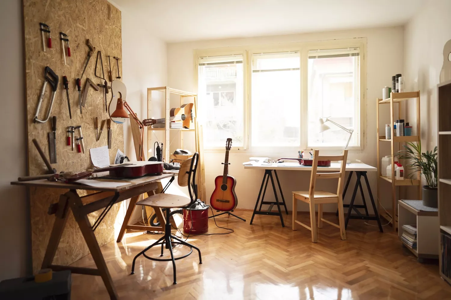 25 Brilliant Small Craft Room Ideas That Will Spark Your Creative Fire Hang Tools