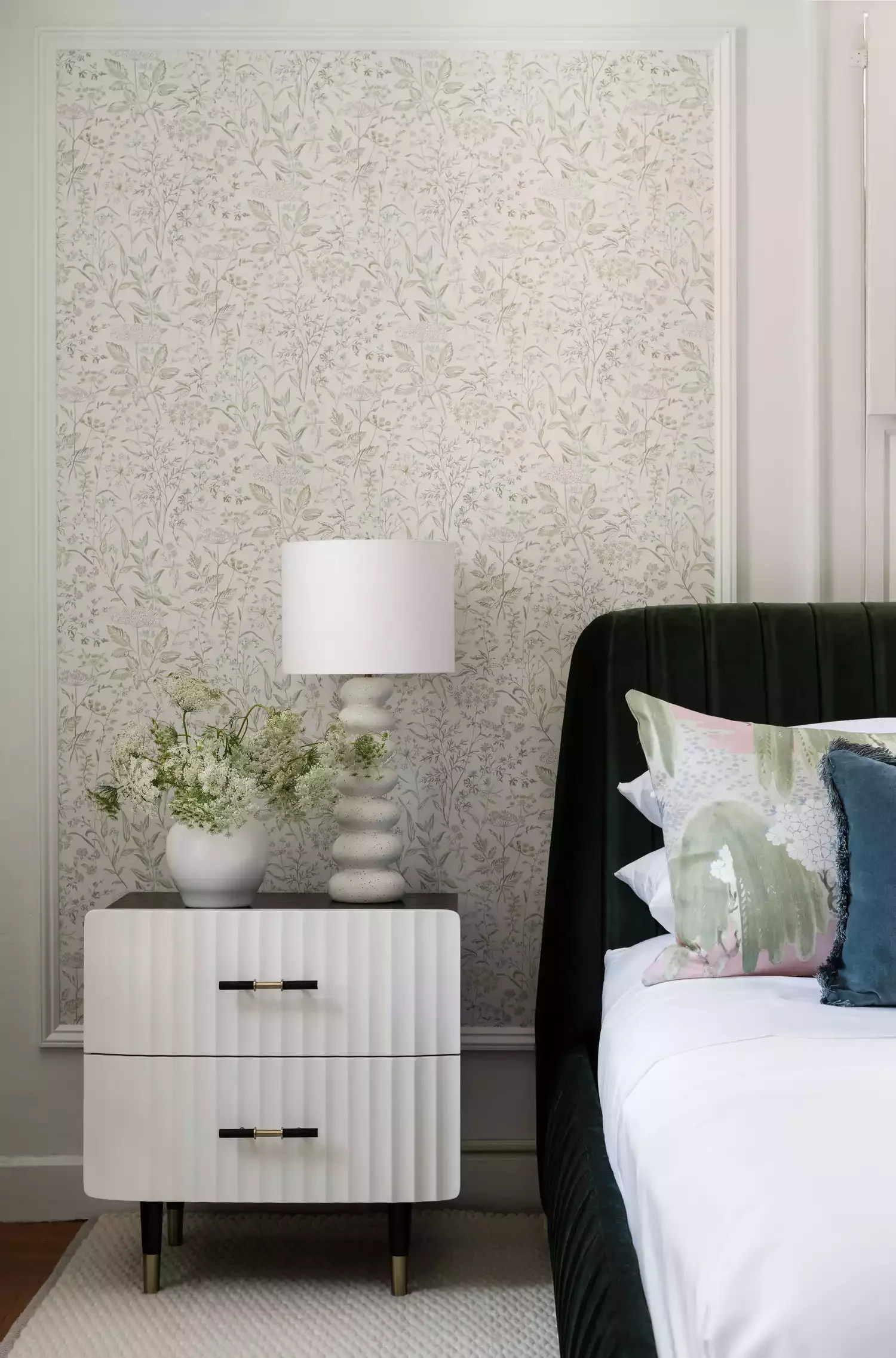 32 Creative Ways to Style Your Bedroom Walls 31 Hang Wallpaper Panels