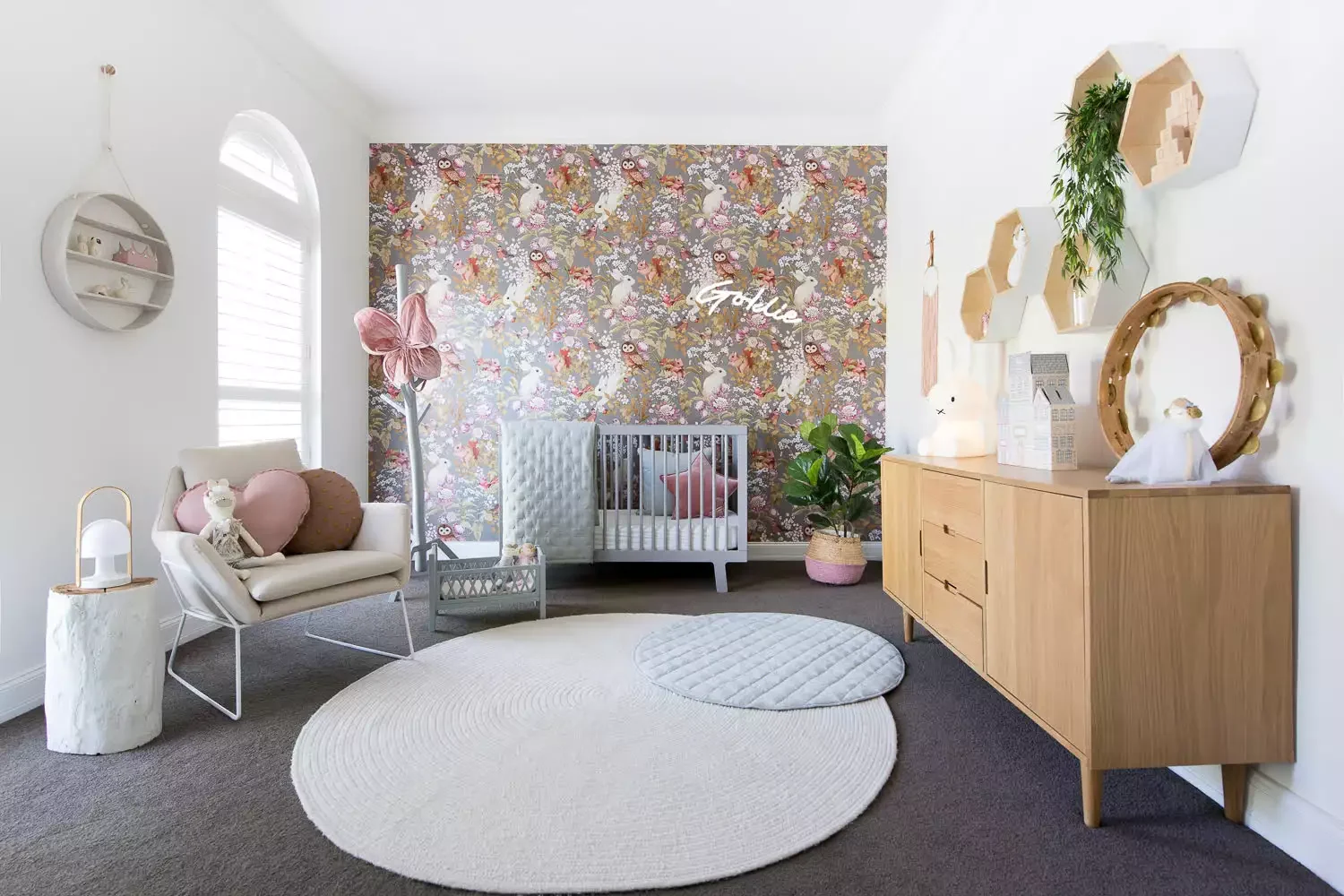 19 Creative Nursery Accent Wall Ideas to Transform Your Baby's Room 2 Hang Woodland Wallpaper