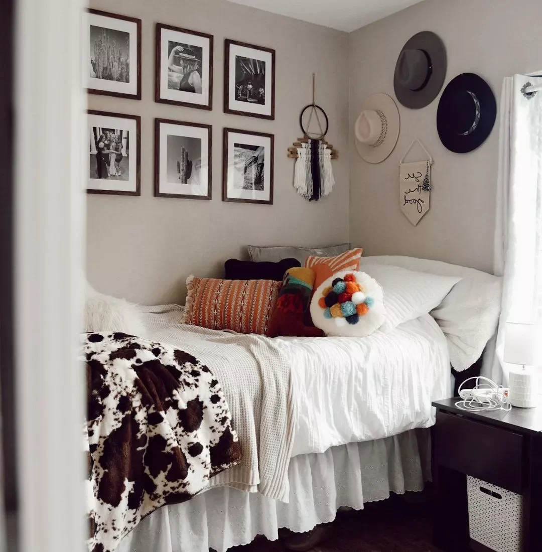 20 Creative Ways to Transform Your Dorm Room Into a Personal Haven 8 Hang Your Hats