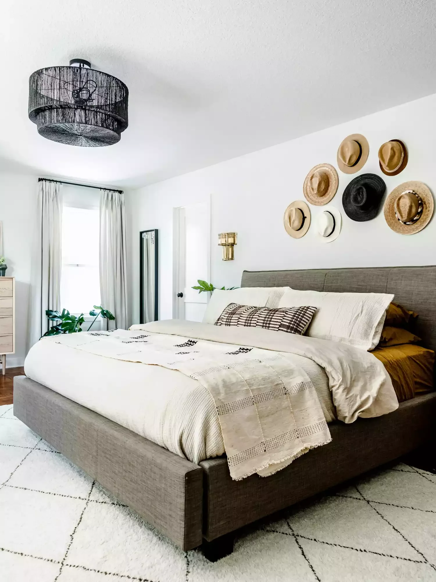 35 Creative Apartment Bedroom Ideas to Transform Your Small Space 11 Hang Your Hats