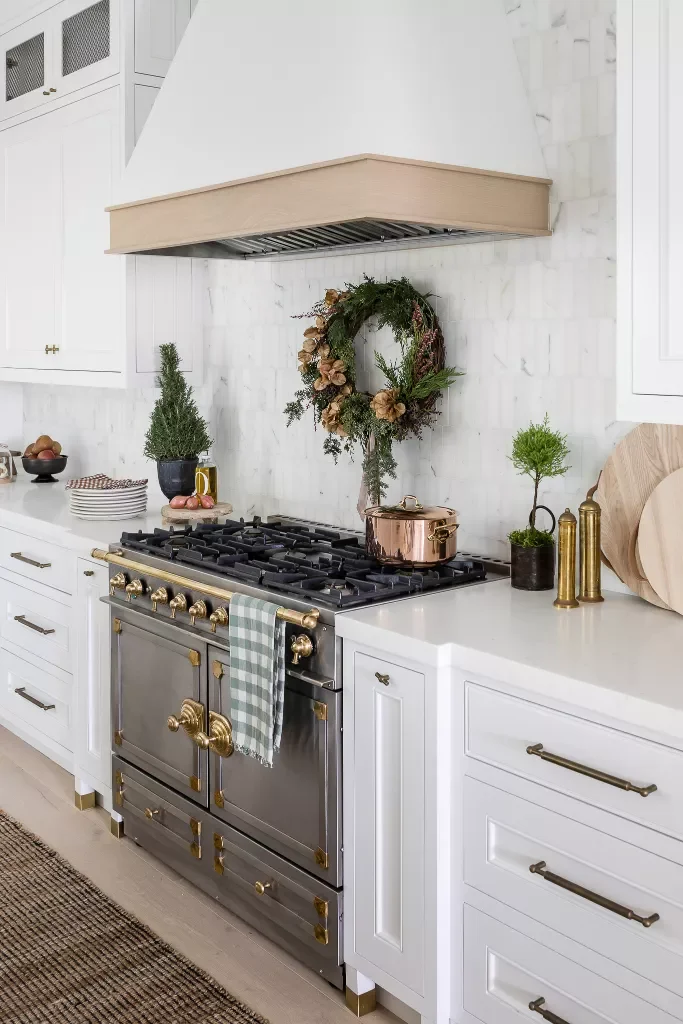 115 Stunning Christmas Decorating Ideas to Transform Your Home This Holiday Season Hang a Backsplash Wreath