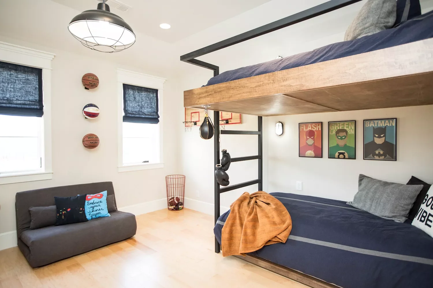 52 Amazing Boys' Bedroom Ideas That Will Make Parents Smile Too 18 Hang a Basketball Hoop