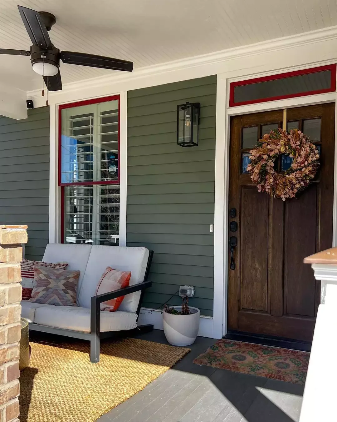 25 Stunning Front Porch Lighting Ideas to Transform Your Home's Entrance 14 Hang a Ceiling Fan Light