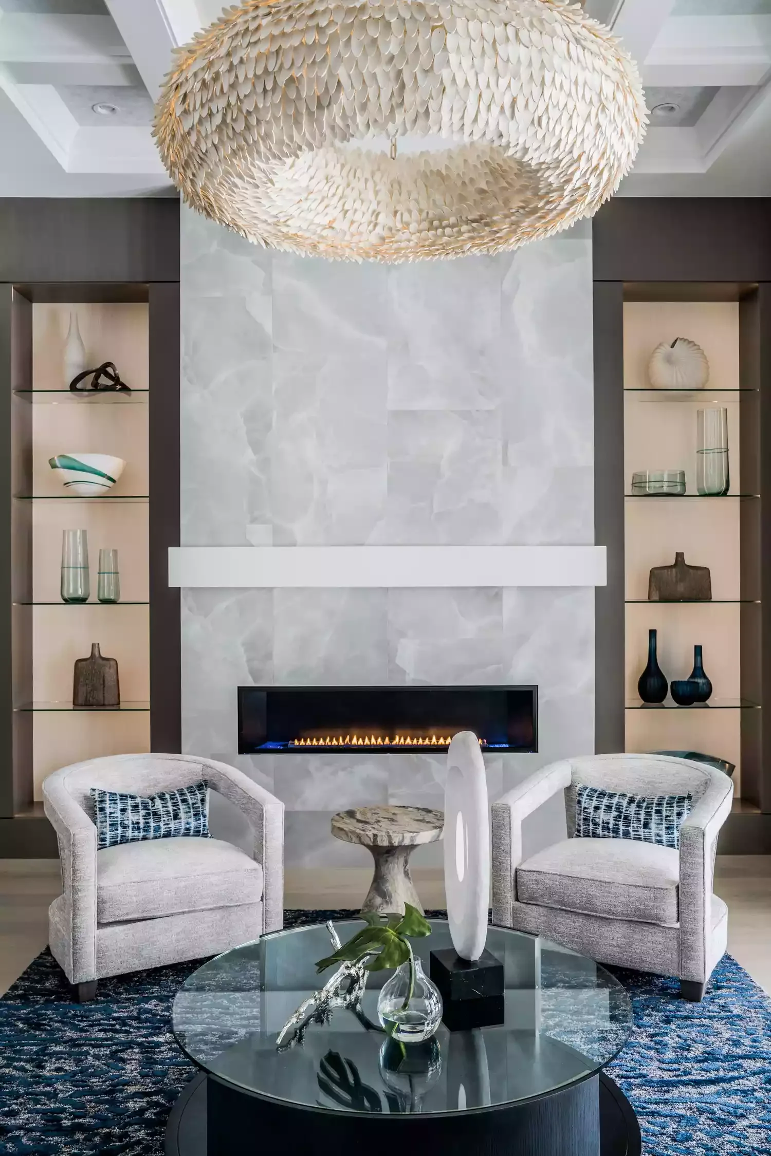 36 Coastal Home Decor Ideas That Transform Your Space Into a Seaside Sanctuary 27 Hang a Coconut Light Fixture