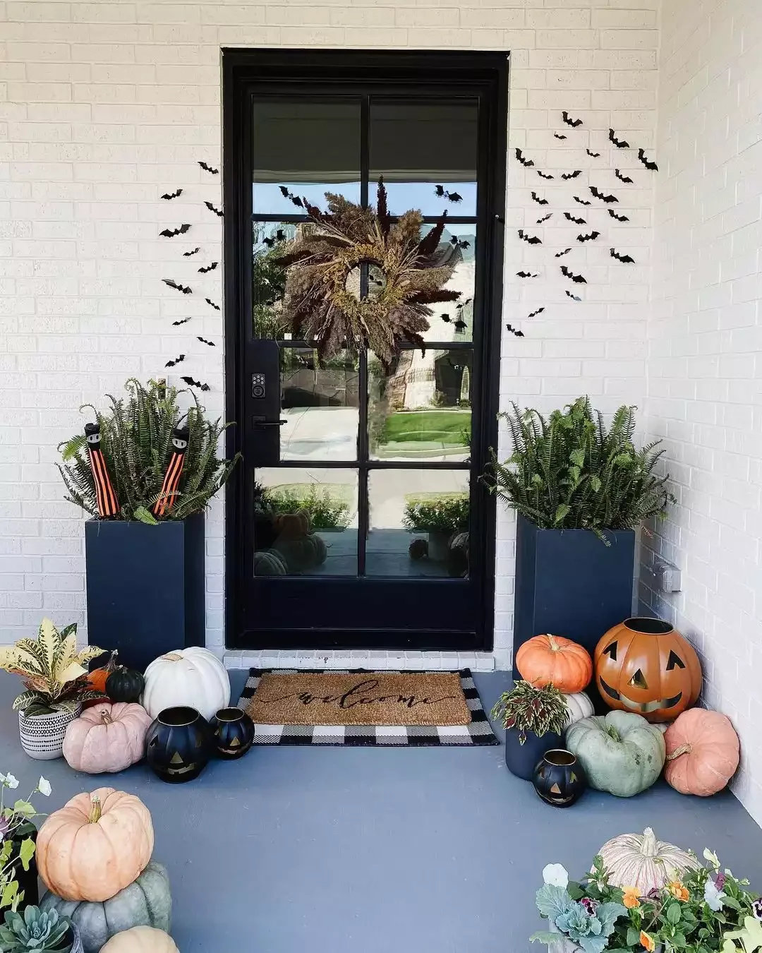 52 Autumn Front Porch Ideas That Will Transform Your Home's Entrance This Fall 16 Hang a Colony of Bats