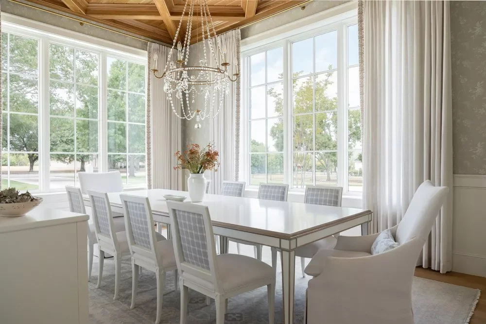 98 Stunning Dining Room Ideas to Transform Your Entertainment Space Hang a Crystal Chandelier