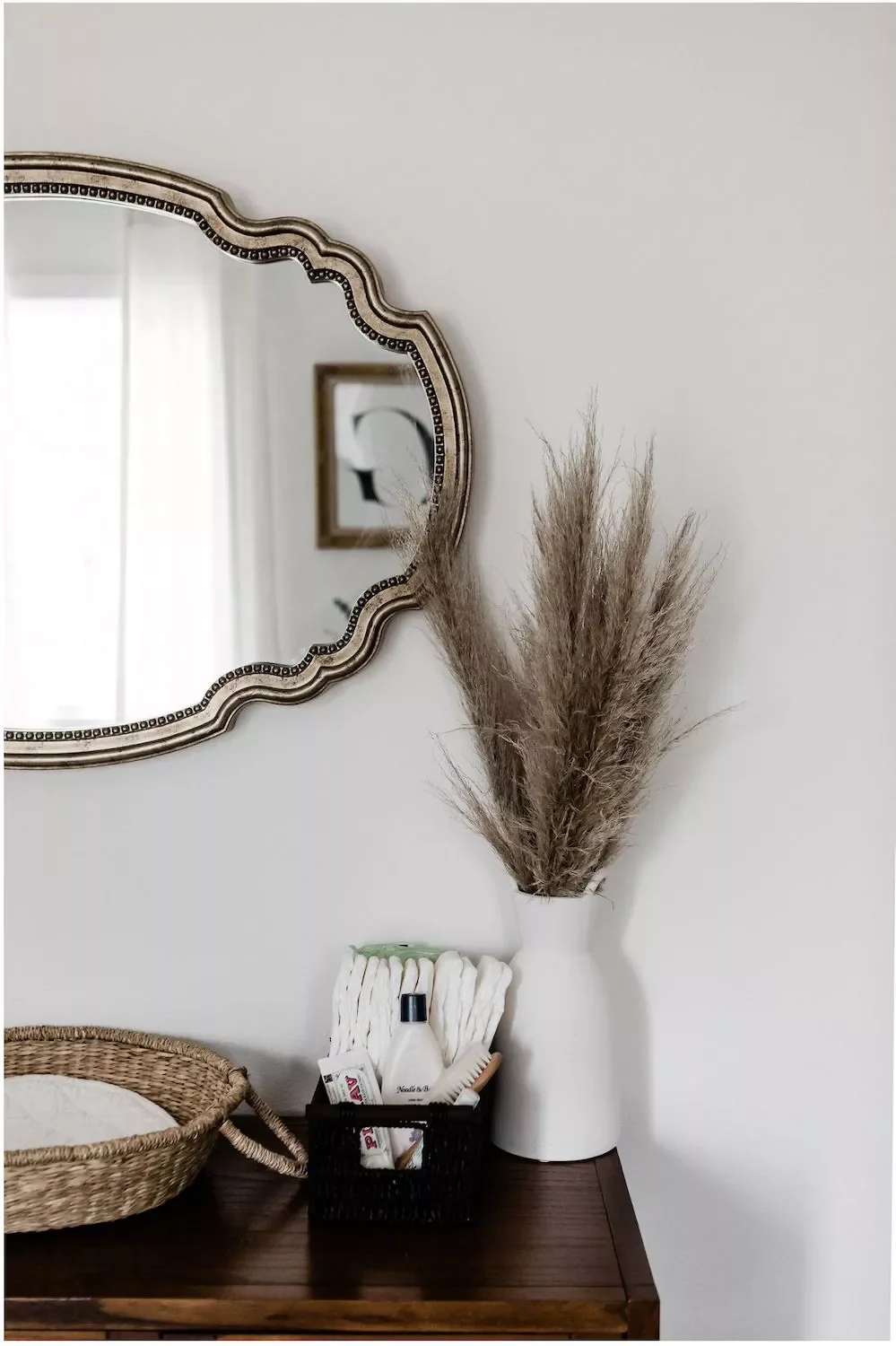 57 Stunning Baby Girl Nursery Ideas That'll Make Your Heart Melt Hang a Curvy Mirror