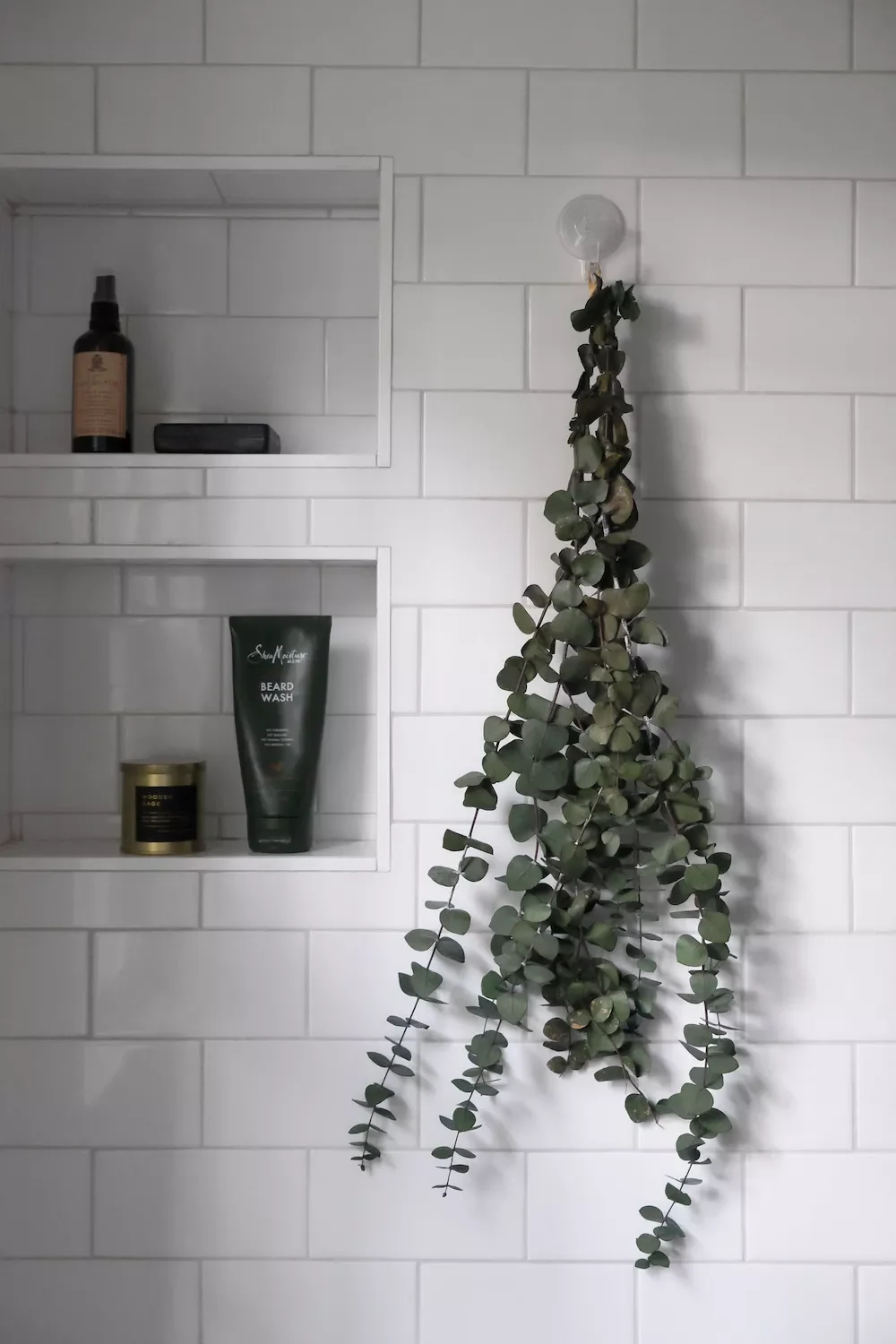 32 Christmas Bathroom Ideas That Create a Holiday Wonderland Hang a Eucalyptus Branch