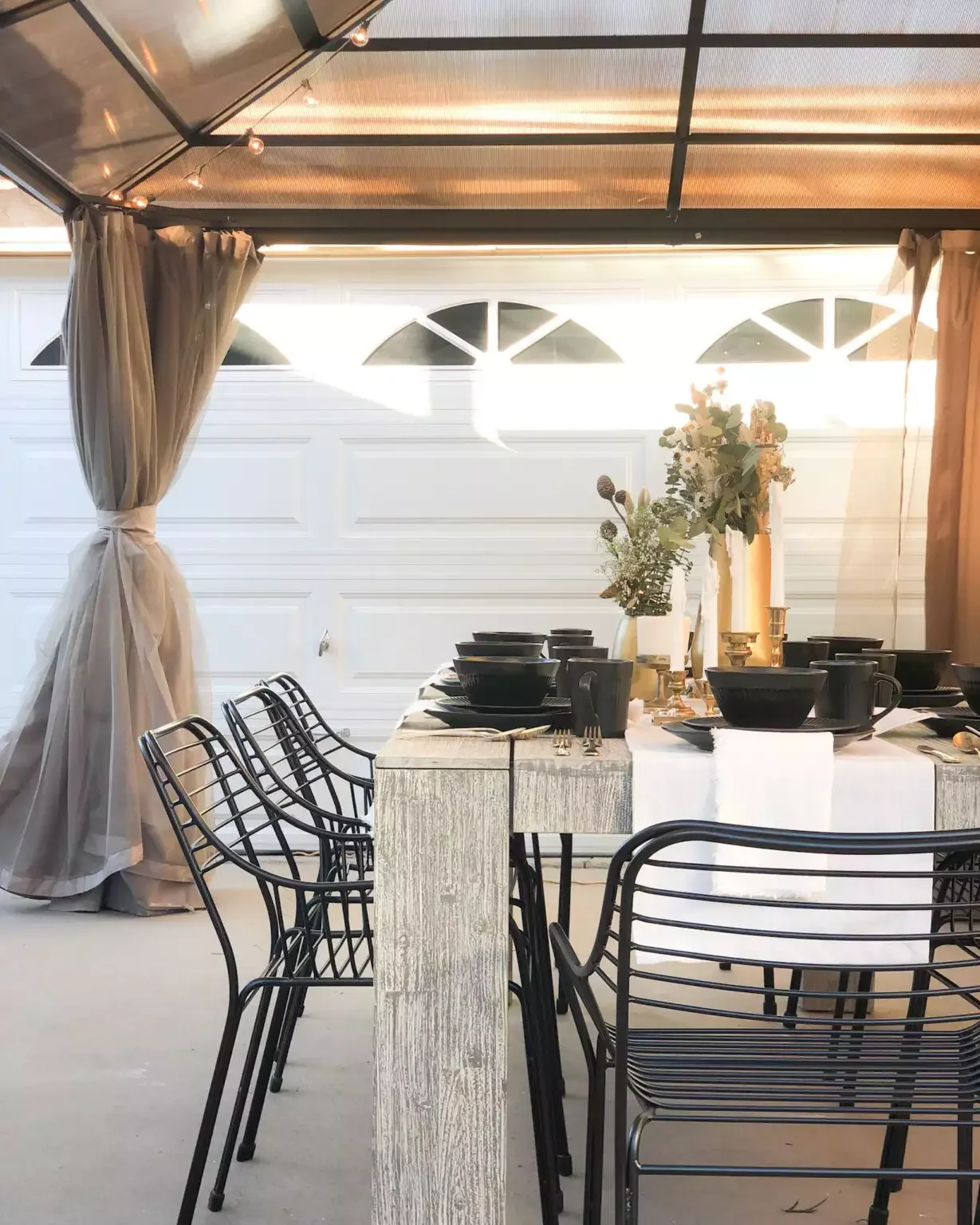 54 Small Patio Ideas That Will Transform Your Outdoor Space Hang a Fabric Canopy